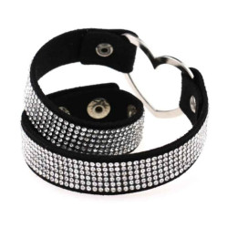 Joy Jewels Ras de cou Heart Strass Noir